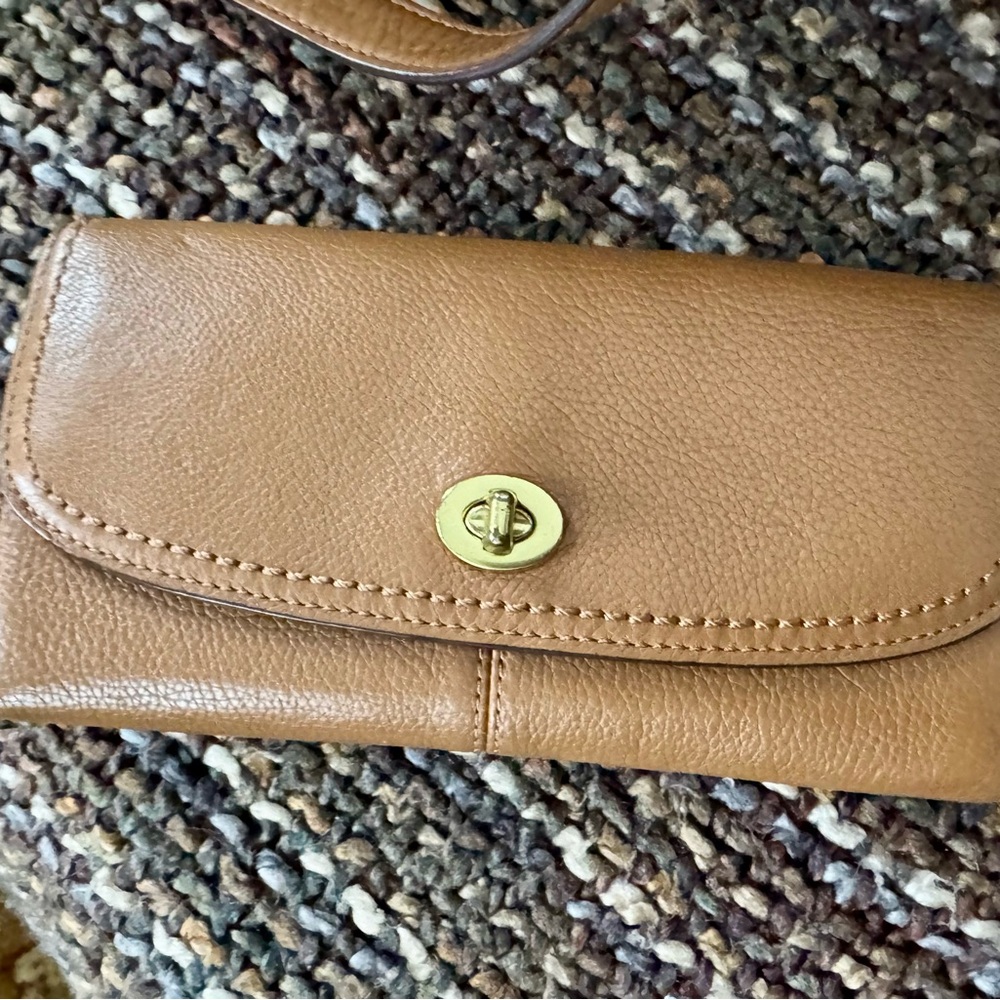 Coach Tan Leather Women's Wallet